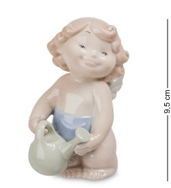 Статуэтка из фарфора Ангелочек с лейкой