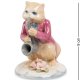 Статуэтка из фарфора Кот с саксофоном Pavone CMS-48/ 3