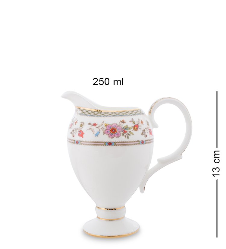 Чайный сервиз на 6 персон с тарелками Милано-Мариттима Pavone JK-209, фотография молочника