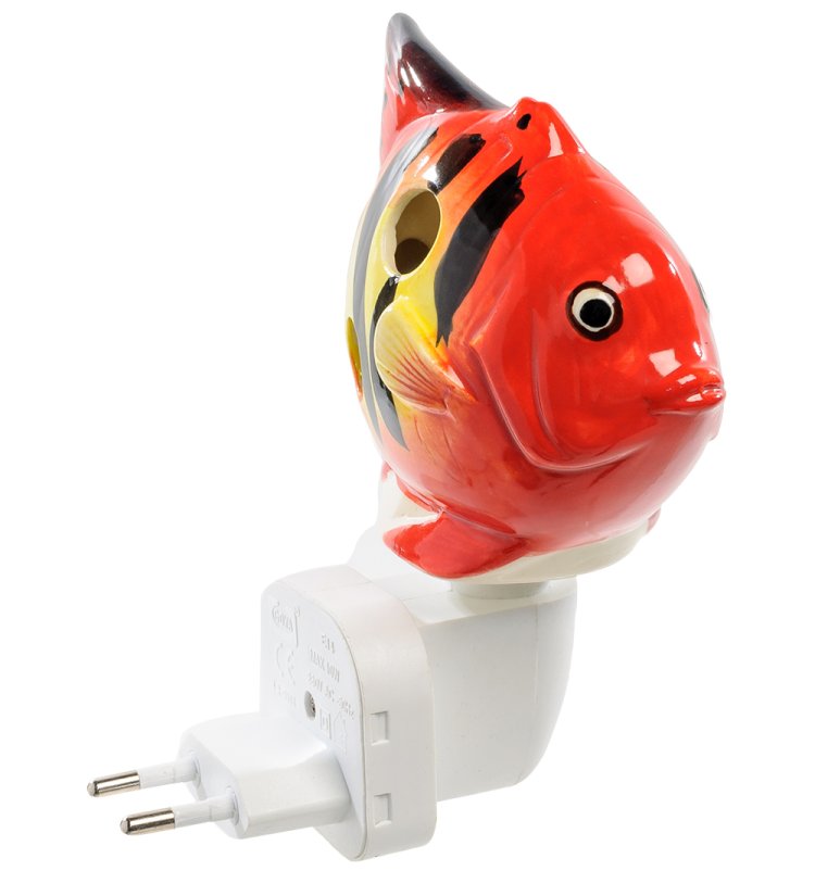 Ночной светильник из фарфора Рыбка Pavone JP-18/16, фотография сбоку