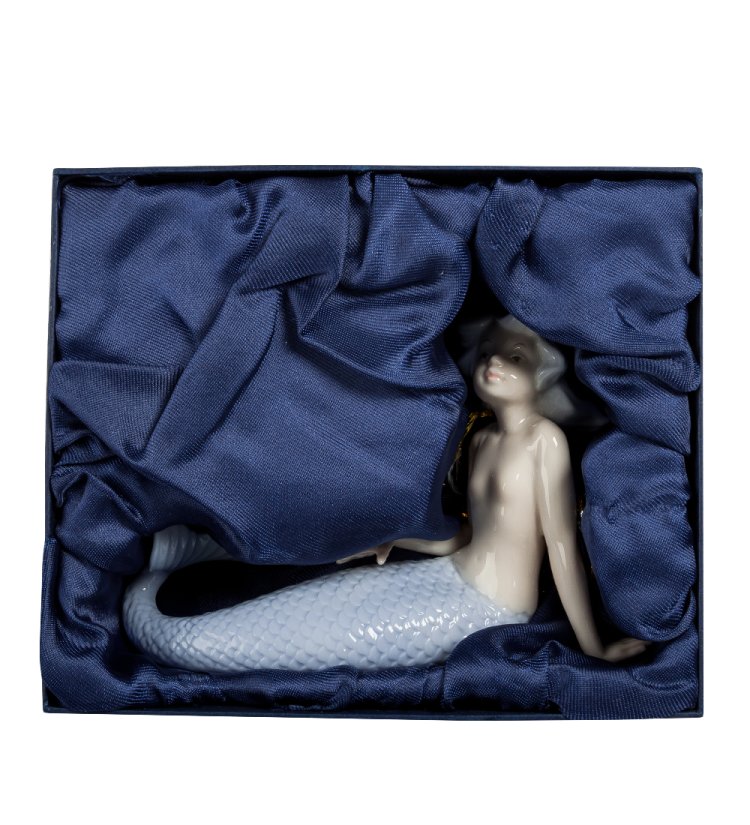 Фигурка из фарфора Русалочка Pavone JP-17/ 3, фотография в упаковке