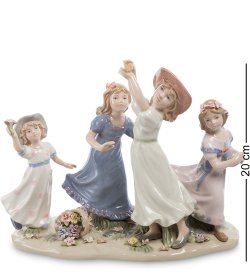 Статуэтка из керамики Подружки на прогулке