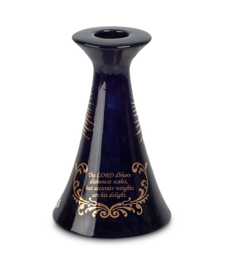 Подсвечник из фарфора Африканский Орнамент Pavone JP-40/ 4, оборотная сторона