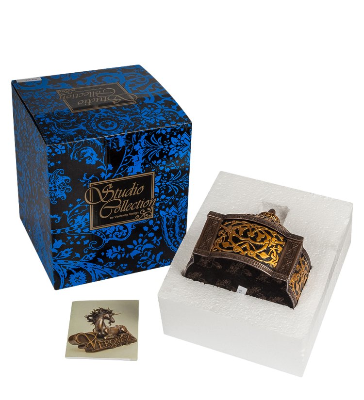 Шкатулка с орнаментом Арабеска Veronese WS-529, упаковочный вид