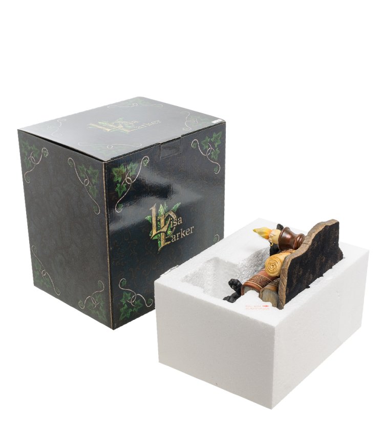 Статуэтка Кот на книгах Veronese WS-843, упаковочный вид