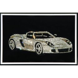 Картина Порш c кристаллами Swarovski