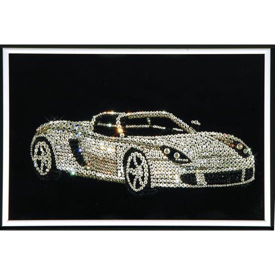 Картина Порш c кристаллами Swarovski