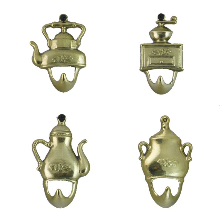 Набор кухонных крючков из латуни Alberti Livio AL-80-298