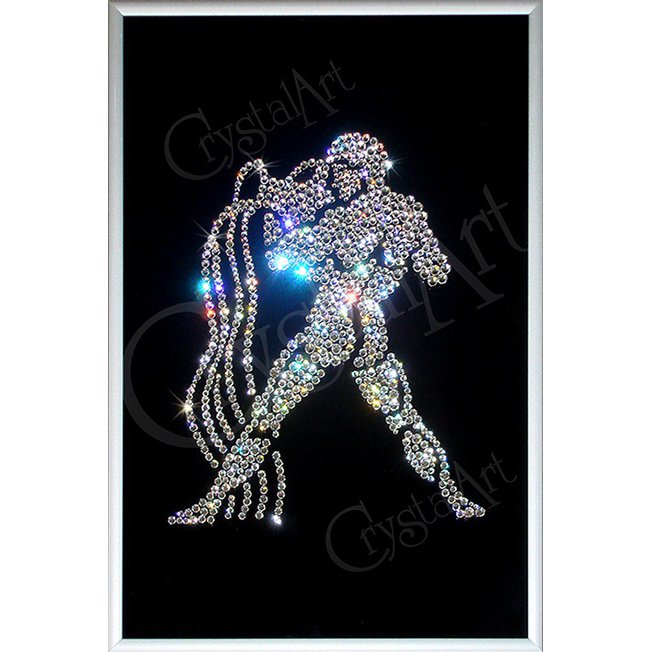 Картина Знак зодиака Водолей c кристаллами Swarovski