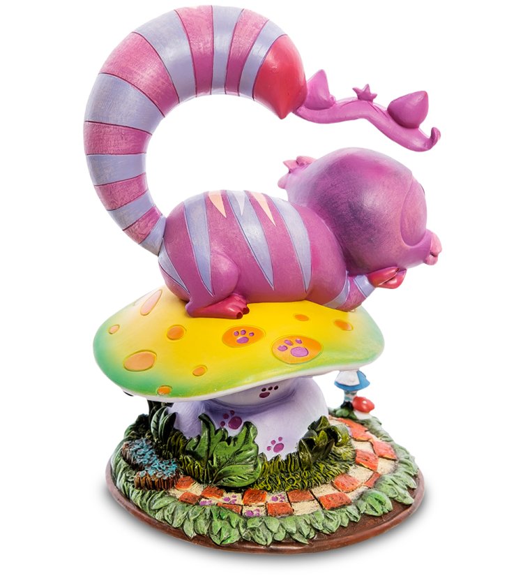 Статуэтка Улыбающийся Чеширский кот The World of Miss Mindy, оборотная сторона