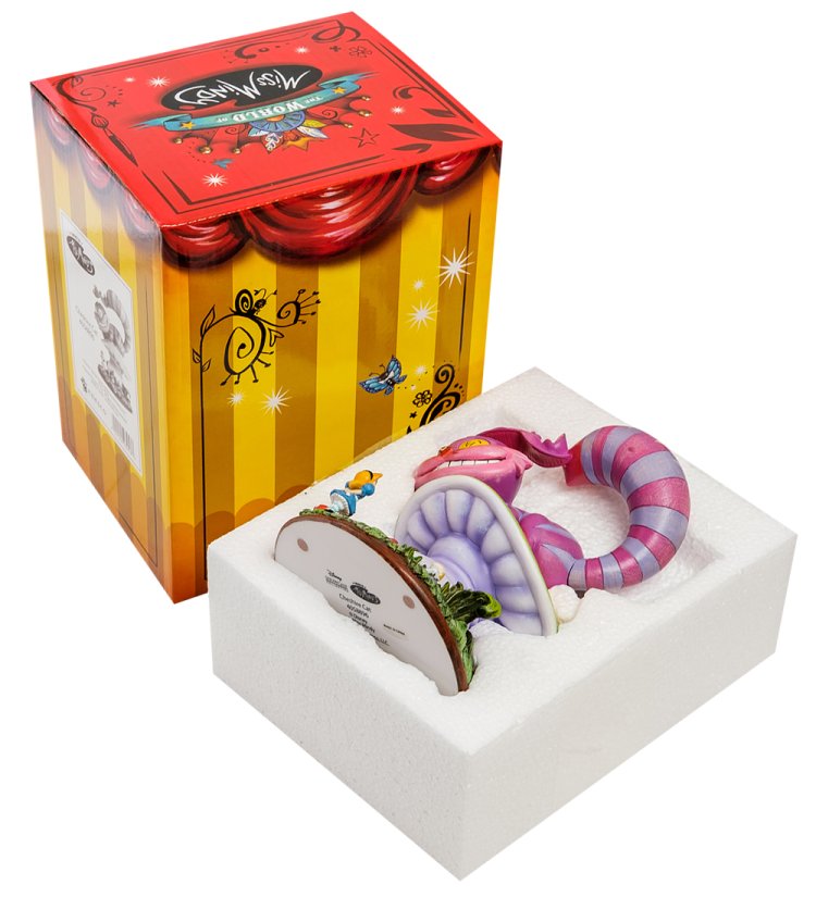 Статуэтка Улыбающийся Чеширский кот The World of Miss Mindy, упаковочный вид