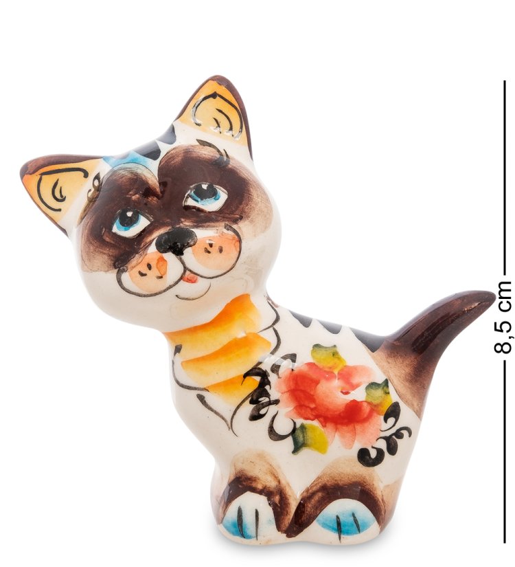 Фигурка Котенок по имени Гав Цветная гжель ГЛ-206