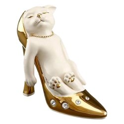 Статуэтка Котёнок в золотой туфле