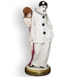 Статуэтка из фарфора Искушение Пьеро (Цветная)