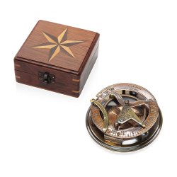 Компас с солнечными часами Gilbert &amp; Sons, антик