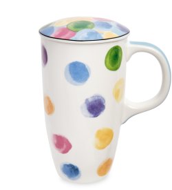 Кружка из фарфора Разноцветные Капли