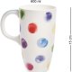 Кружка из фарфора Разноцветные Капли Pavone JK-281, оборотная сторона