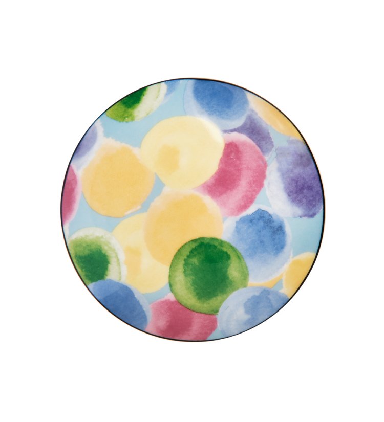 Кружка из фарфора Разноцветные Капли Pavone JK-281, верхняя крышка