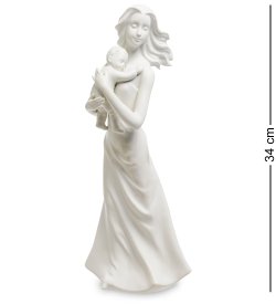 Статуэтка из фарфора Мать Идет с младенцем на руках