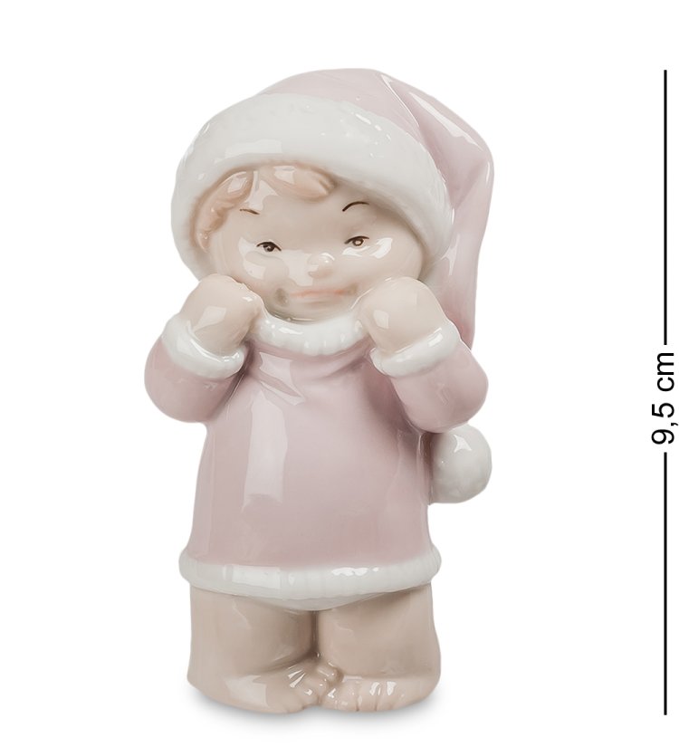 Статуэтка из фарфора Ангелочек в шапке Pavone JP-54/ 8