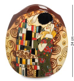 Круглая Ваза для цветов из фарфора Поцелуй