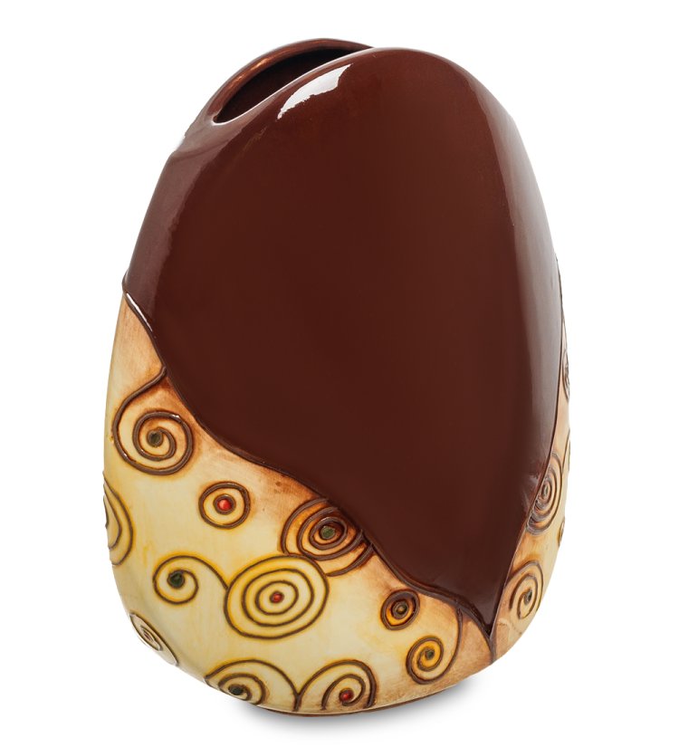 Круглая Ваза для цветов из фарфора Поцелуй Pavone JP-660/ 3, фотография с обратной стороны