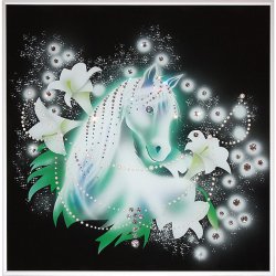Картина Королевский конь c кристаллами Swarovski