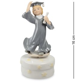 Музыкальная статуэтка из керамики Выпускница