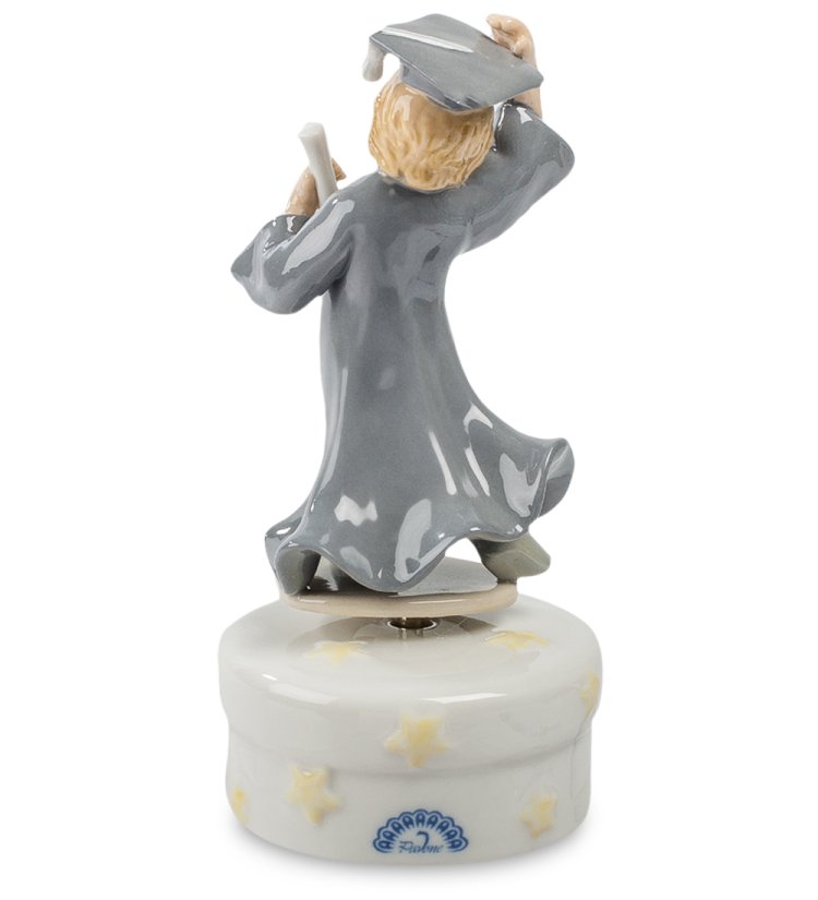 Музыкальная статуэтка из керамики Выпускница Pavone CMS-21/ 5, фотография со спины