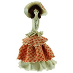 Фигурка из фарфора Дама в красном