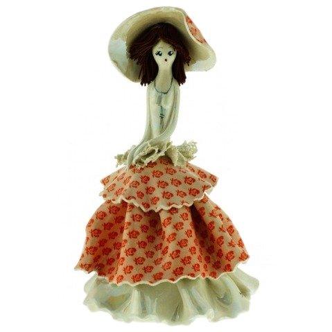 Фигурка из фарфора Дама в красном