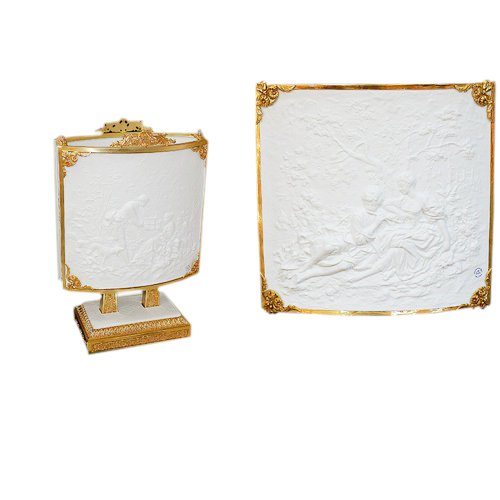 Лампа квадратная Сельский пейзаж