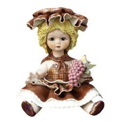 Статуэтка из фарфора Кукла-осень
