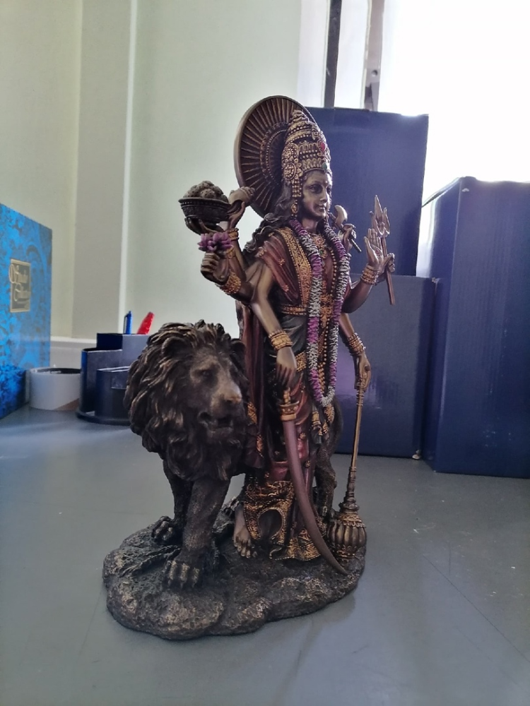 Статуэтка Богиня Дурга - Защитница Богов Veronese WS-543, фото со склада вид профиль