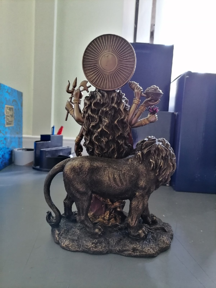 Статуэтка Богиня Дурга - Защитница Богов Veronese WS-543, фото со склада оборотная сторона