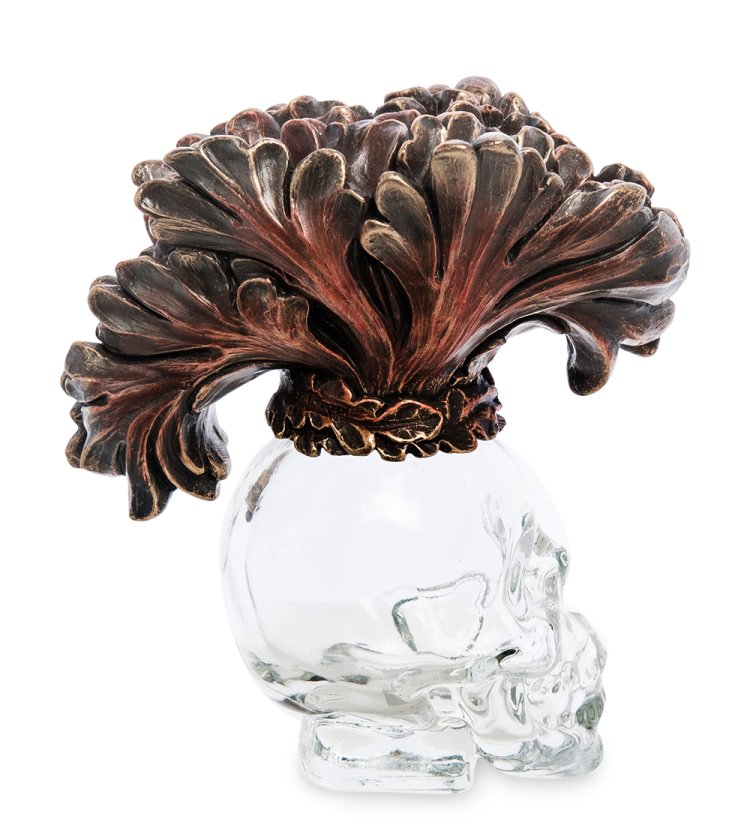 Флакон Стеклянный череп Veronese WS-1028, оборотная сторона