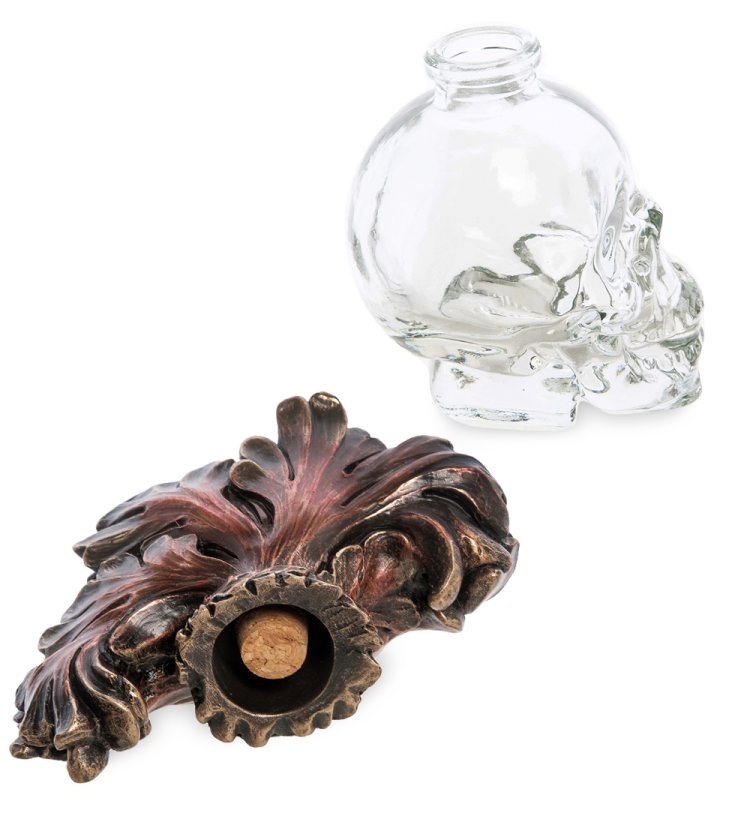 Флакон Стеклянный череп Veronese WS-1028, разборный вид