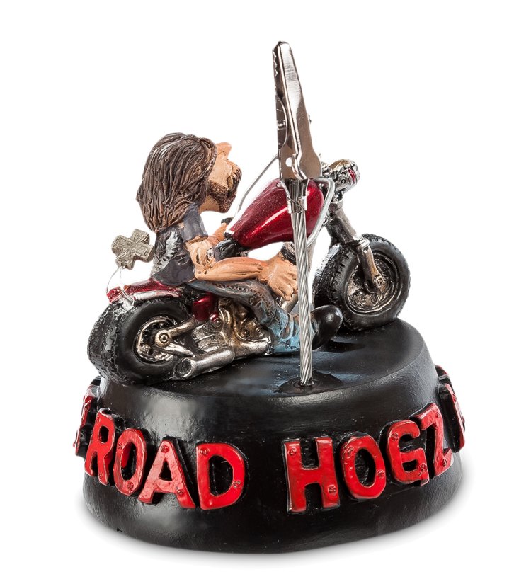 Держатель визиток Байкер на Мотоцикле The Comical World of Stratford RV- 28, оборотная сторона