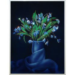 Картина Букет подснежников c кристаллами Swarovski