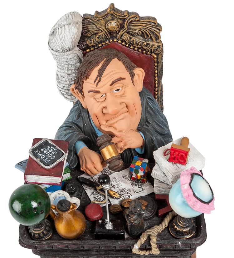 Статуэтка Судья за рабочим столом The Comical World of Stratford STD-12, вид сверху