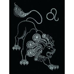 Картина Лев c кристаллами Swarovski