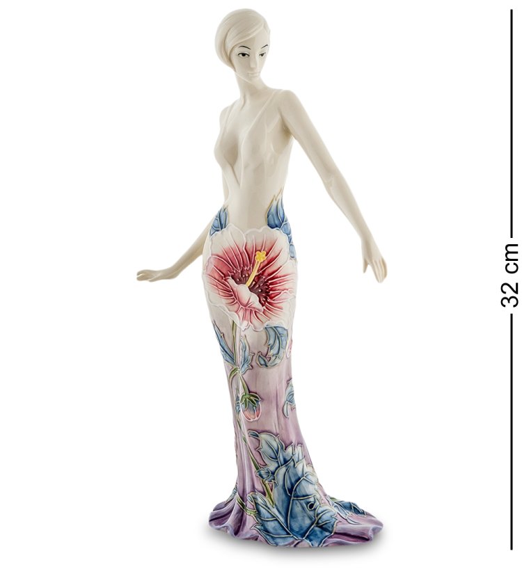 Статуэтка из фарфора Девушка в платье с Розой Pavone JP-98/ 21