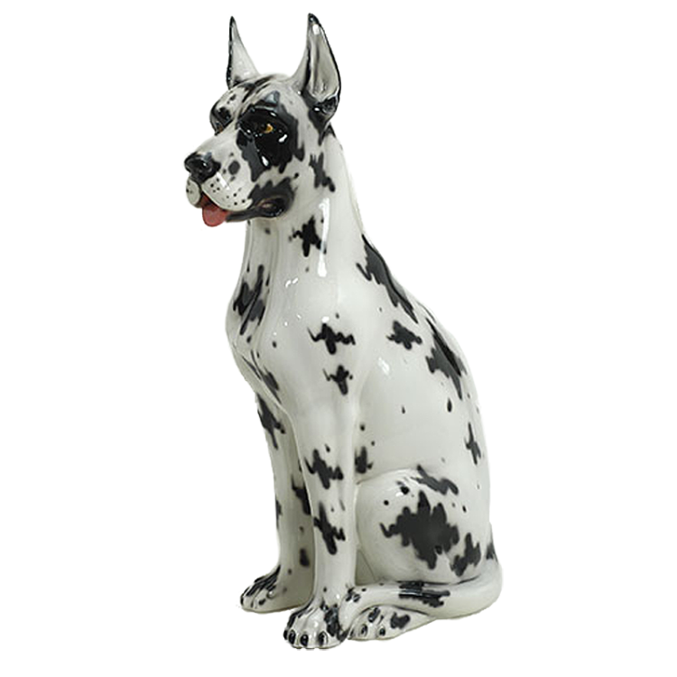 Статуэтка собаки из керамики Дог в натуральную величину Boxer CB-350-A