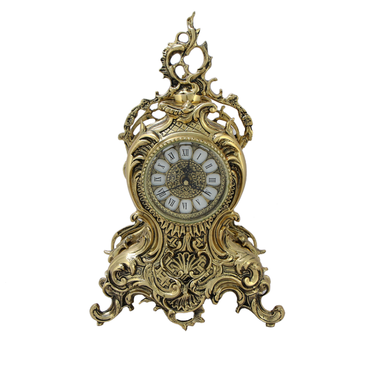 Каминные часы Ласу, золотые Bello De Bronze BP-27095-D