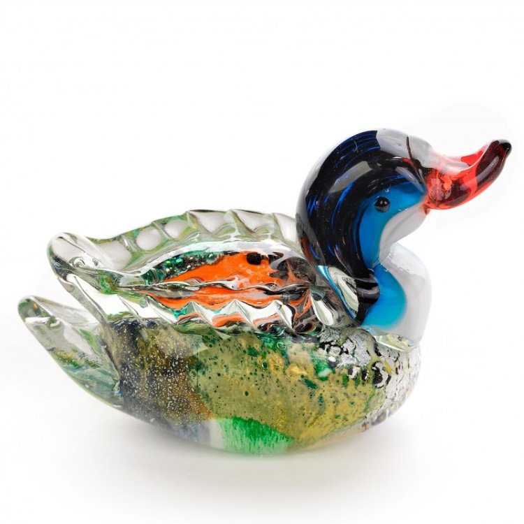 Статуэтка из Муранского стекла Уточка Mirho 10030
