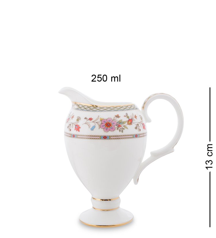 Чайный сервиз на 6 персон из фарфора Милано-Мариттима Pavone JK-210, фотография молочника