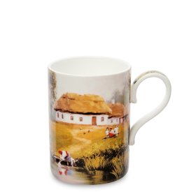 Кружка из фарфора Хутор