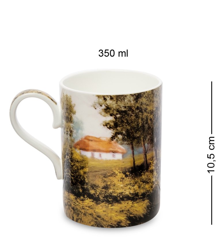 Кружка из фарфора Хутор Pavone JK-292, оборотная сторона