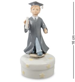 Музыкальная статуэтка из керамики Выпускник