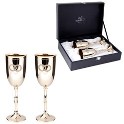 Набор для шампанского из металла на 2 персоны RIGATO, свадебные